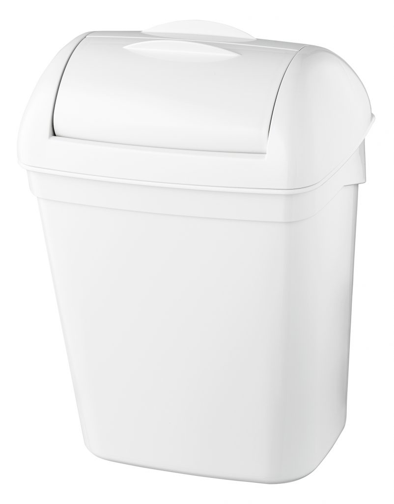 Witte dames hygiene container 8L
